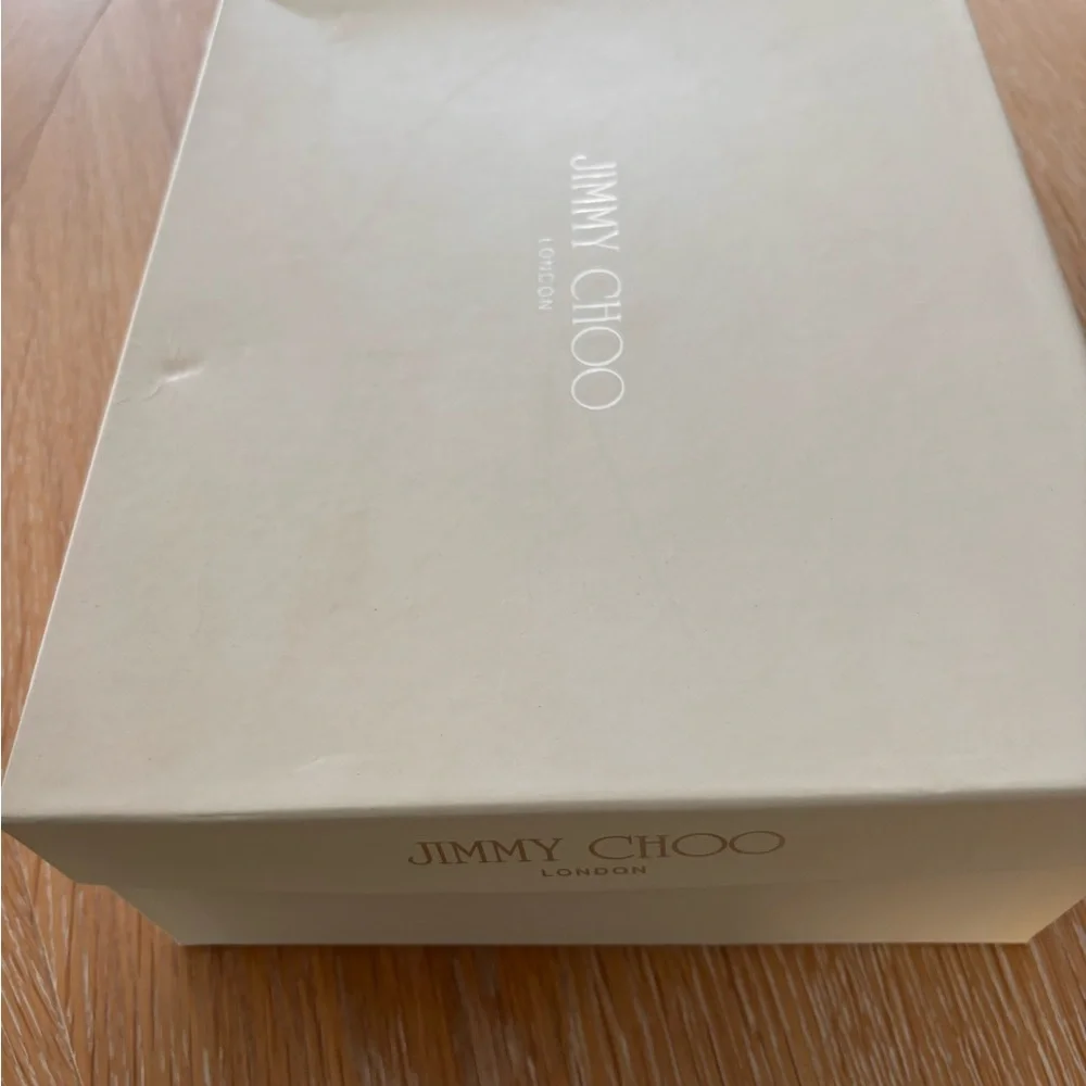 JIMMY CHOO TURQUOISE VAMP SANDAL - Picture 5 of 5